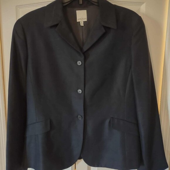 NWT Anne Klein 2 Triple Button Women's Navy Blue Blazer Sz 16  $218. Retail - Picture 1 of 5